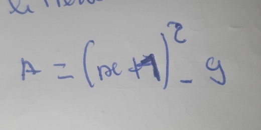 A=(x+1)^2-y