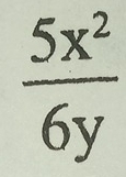  5x^2/6y 