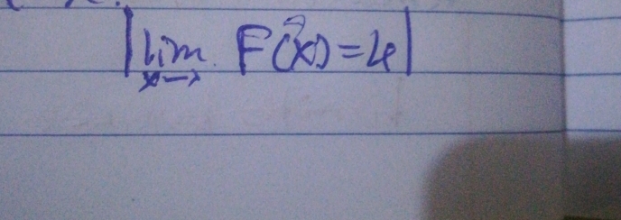 limlimits _xto F(x)=41