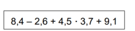 8,4-2,6+4,5· 3,7+9,1