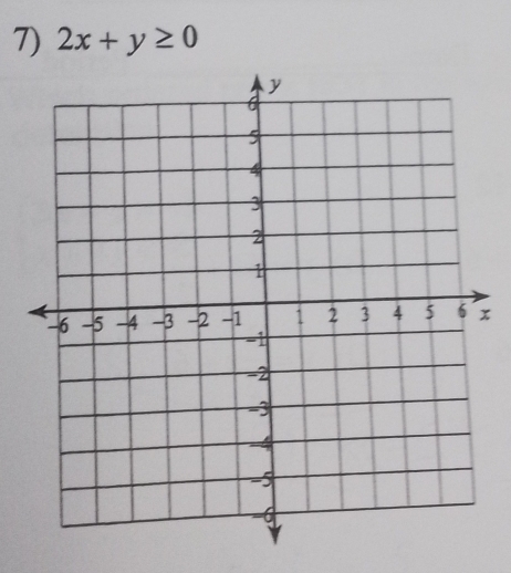 2x+y≥ 0
x