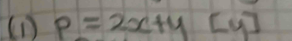 p=2x+y[y]