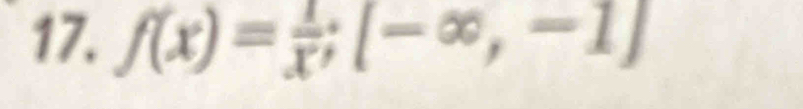 f(x)= 1/x ;[-∈fty ,-1]