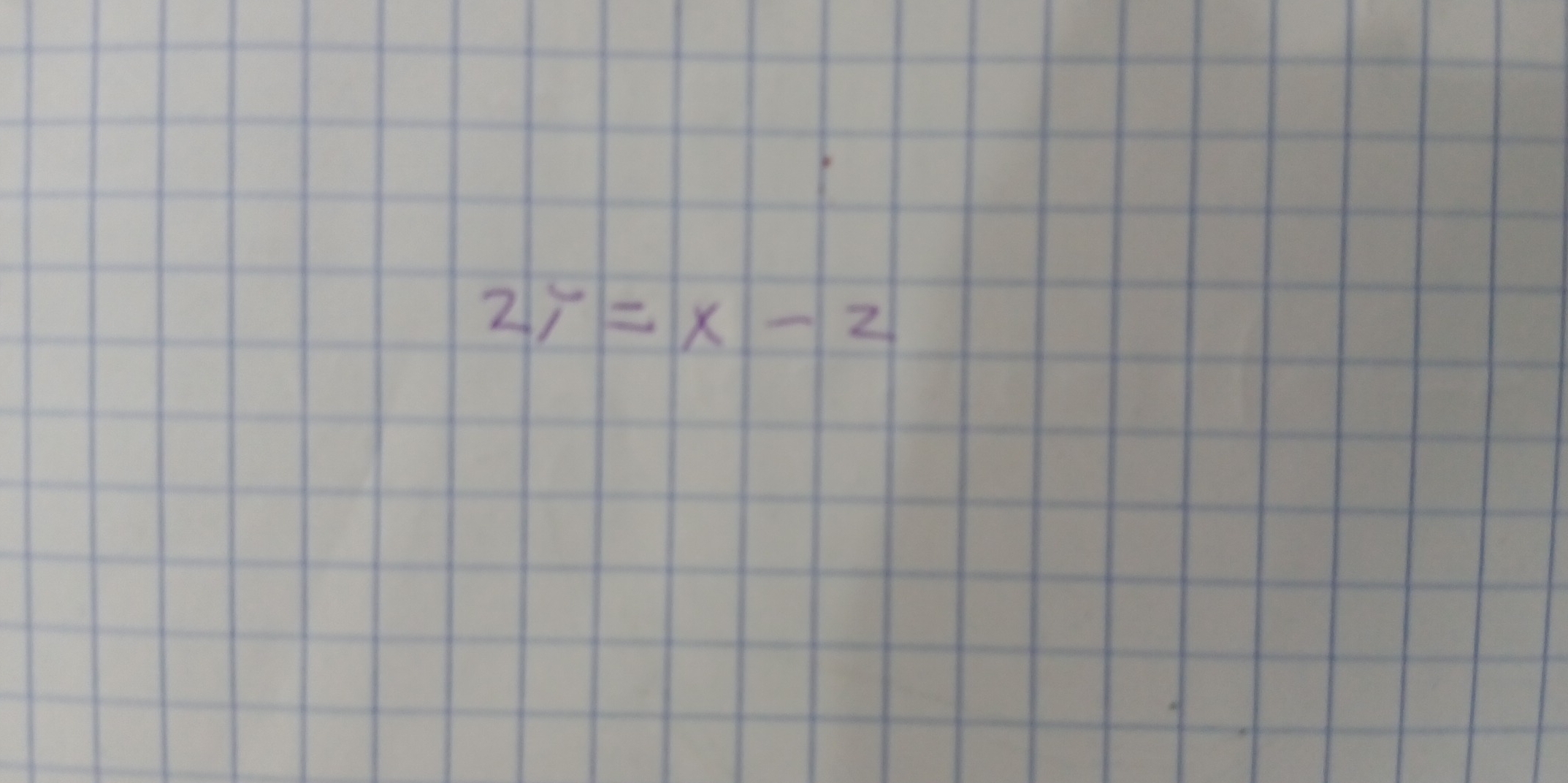 2y=x-2