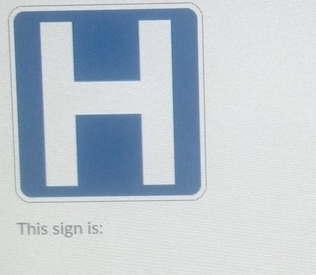 This sign is: