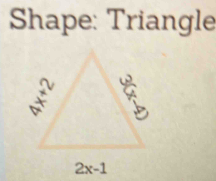 Shape: Triangle