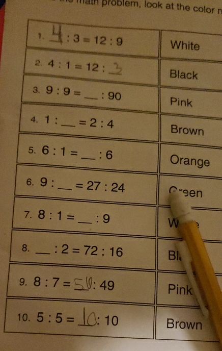 math problem, look at the color n
e