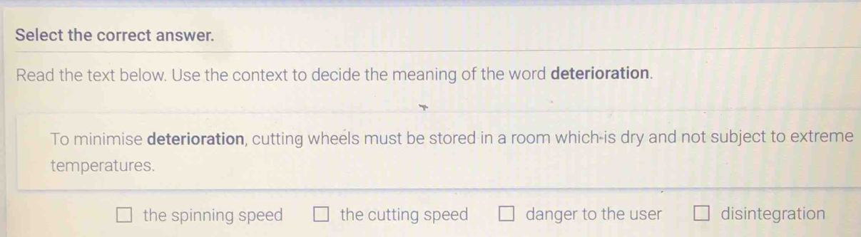 Solved: Select the correct answer. Read the text below. Use the context ...