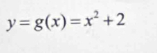 y=g(x)=x^2+2