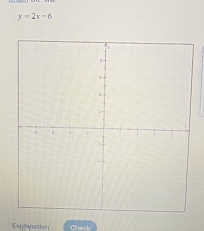 y=2x-6
Expinnation Check