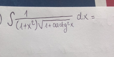 ∈t  1/(1+x^2)sqrt(1+ax+y^2) dx=