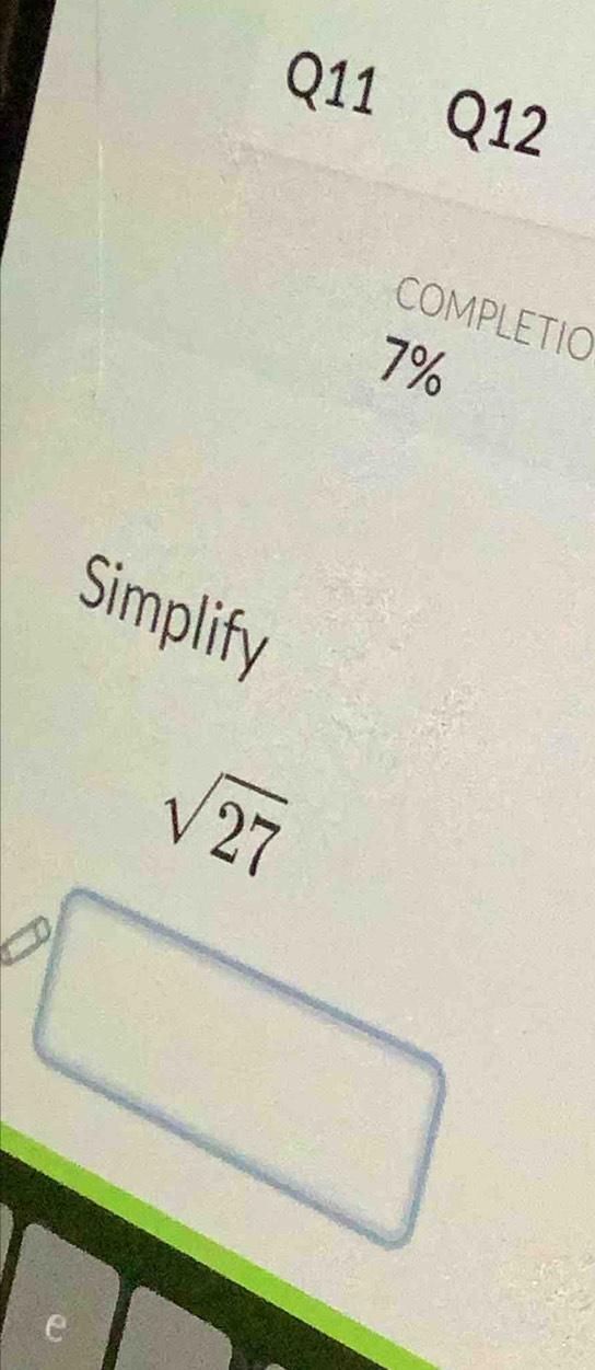 COMPLETIO
7%
Simplify