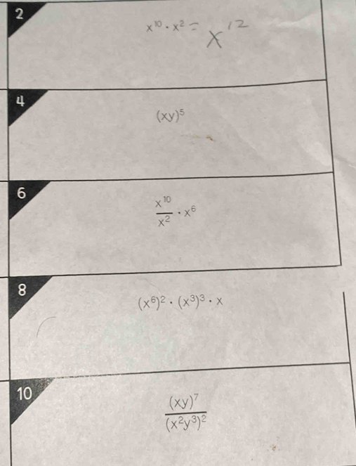 2
10
frac (xy)^7(x^2y^3)^2