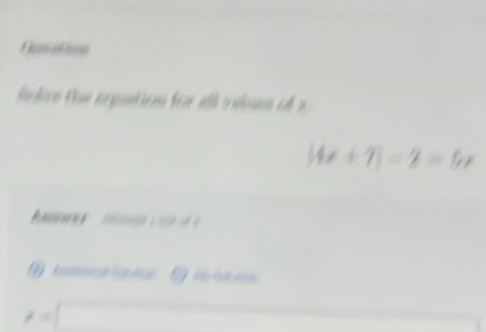 ation

|4x+7|=2=5x
R a