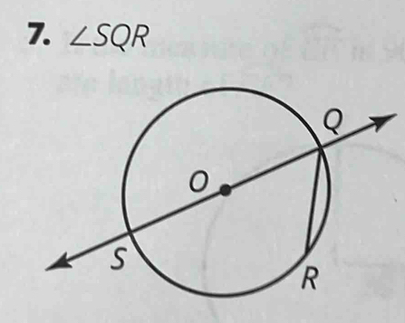 ∠ SQR