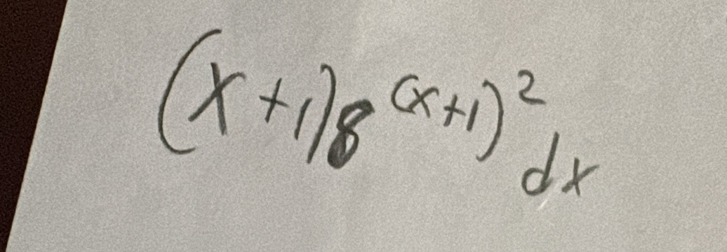 (x+1)8^((x+1)^2)dx