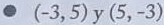 (-3,5) y (5,-3)