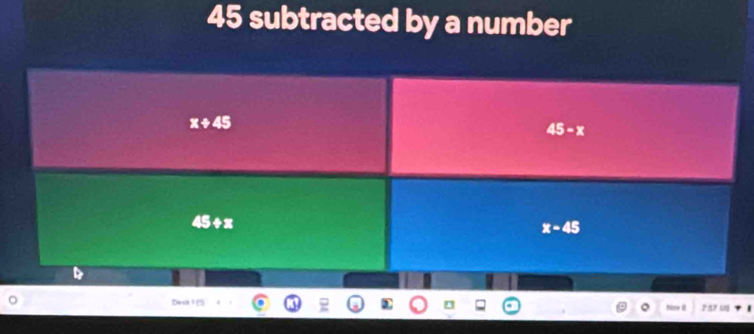 subtracted by a number
Desis
。 7ar ug