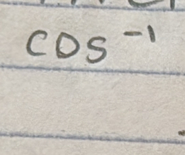 cos^(-1)