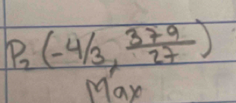 P_2(-4/3, 379/27 )
May