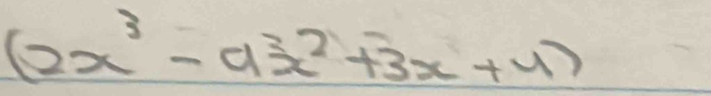 (2x^3-9x^2+3x+4)