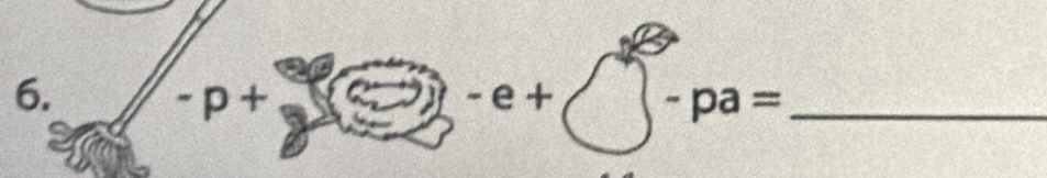 -p+()-e+□ -pa= _