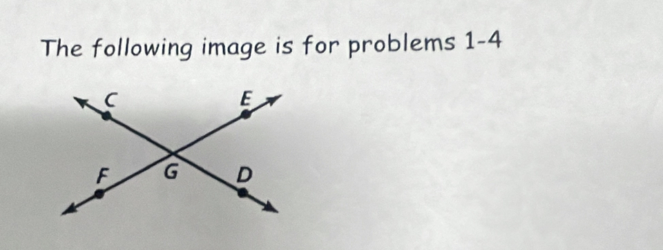 The following image is for problems 1-4