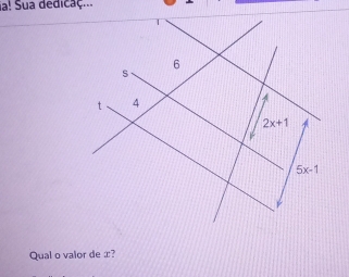 a!  ua dedicaç.
Qual o valor de æ?