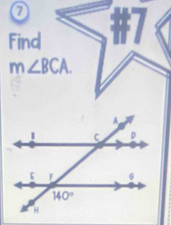 ②
Find
m∠ BCA.