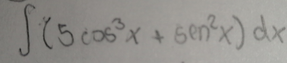 ∈t (5cos^3x+sec^2x)dx