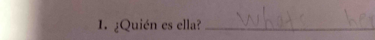 ¿Quién es ella?_