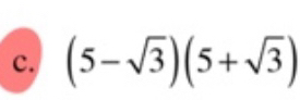 (5-sqrt(3))(5+sqrt(3))