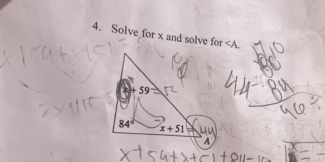 Solve for x and solve for