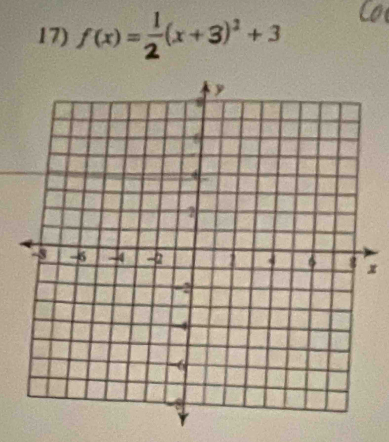 f(x)=(x+3)²+3
x