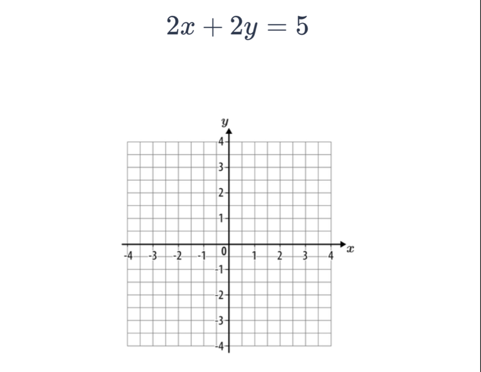 2x+2y=5