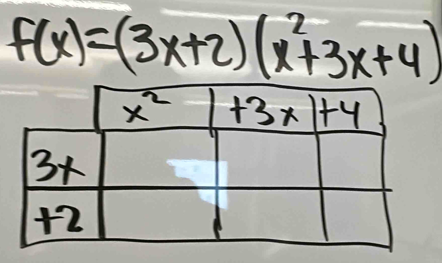 f(x)=(3x+2)(x^2+3x+4)