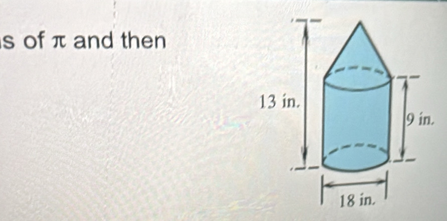 of π and then