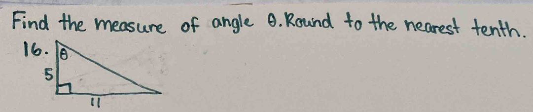 Find the measure of angle 9. Round to the nearest tenth.