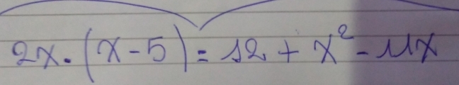 2x· (x-5)=12+x^2-mu x