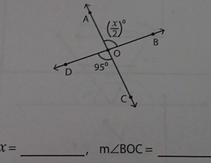 chi =
_1 m∠ BOC= _