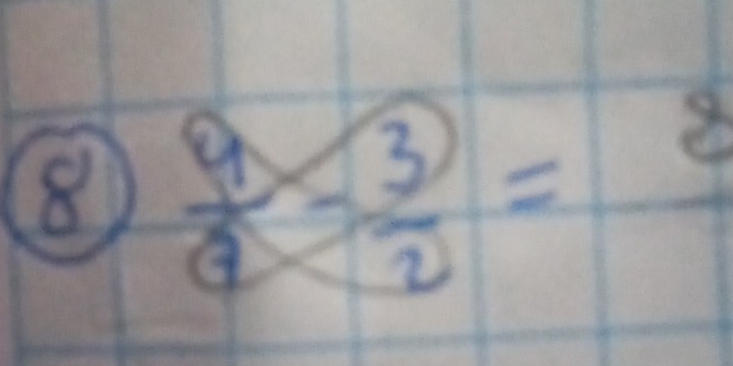 8  9/θ  - 3/2 =frac 8