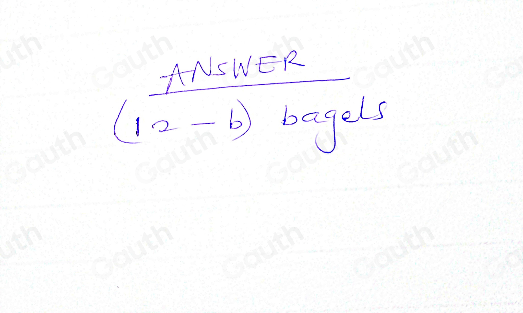 Solved: Shane bought a package of 12 bagels. He gave b of them to his ...