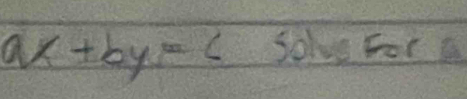 ax+by=c solve For t