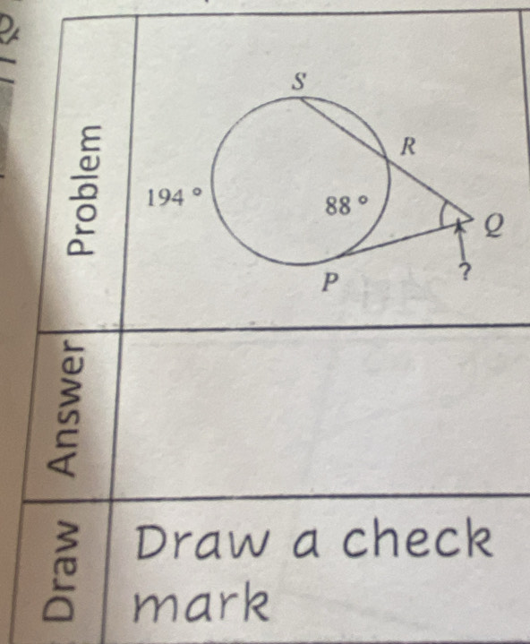 Draw a check
mark