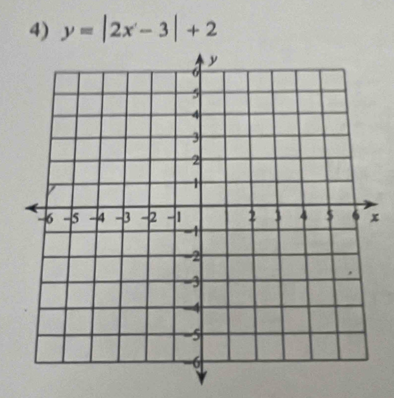 y=|2x-3|+2
x