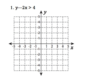 y-2x>4