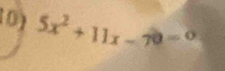 5x^2+11x-70=0