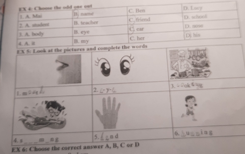 EX 6: Choose the c