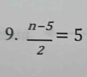  (n-5)/2 =5