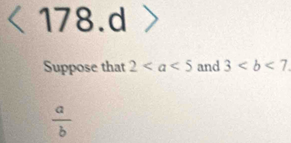 Suppose that 2 and 3
 a/b 